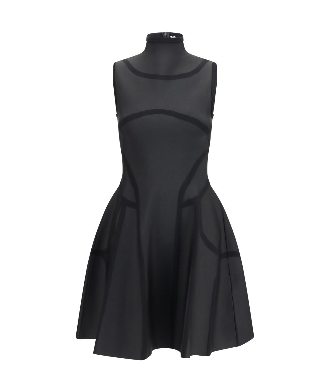 ALEXANDER MCQUEEN Черное повседневное платье, фото 1
