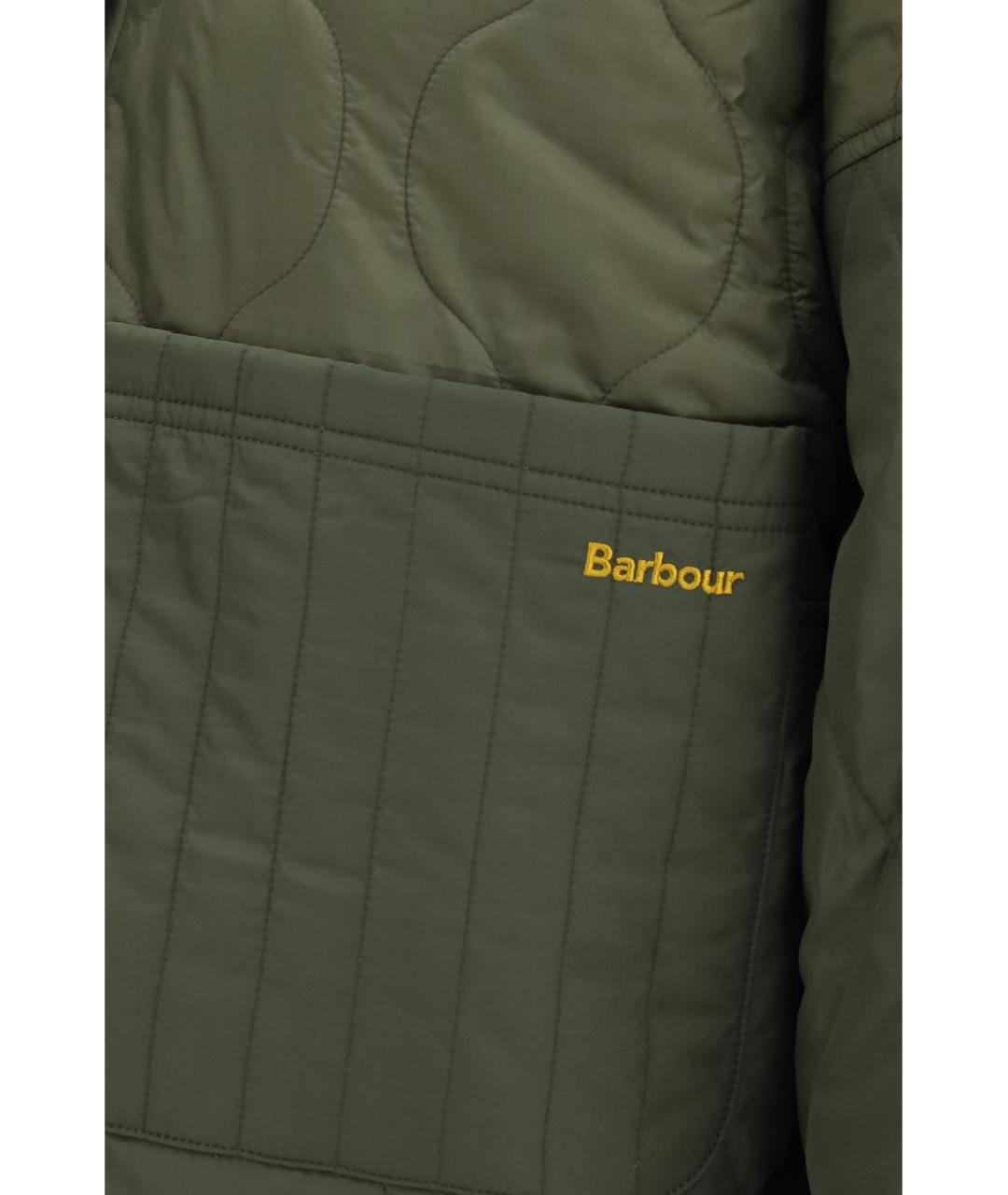 BARBOUR Зеленая синтетическая куртка, фото 5