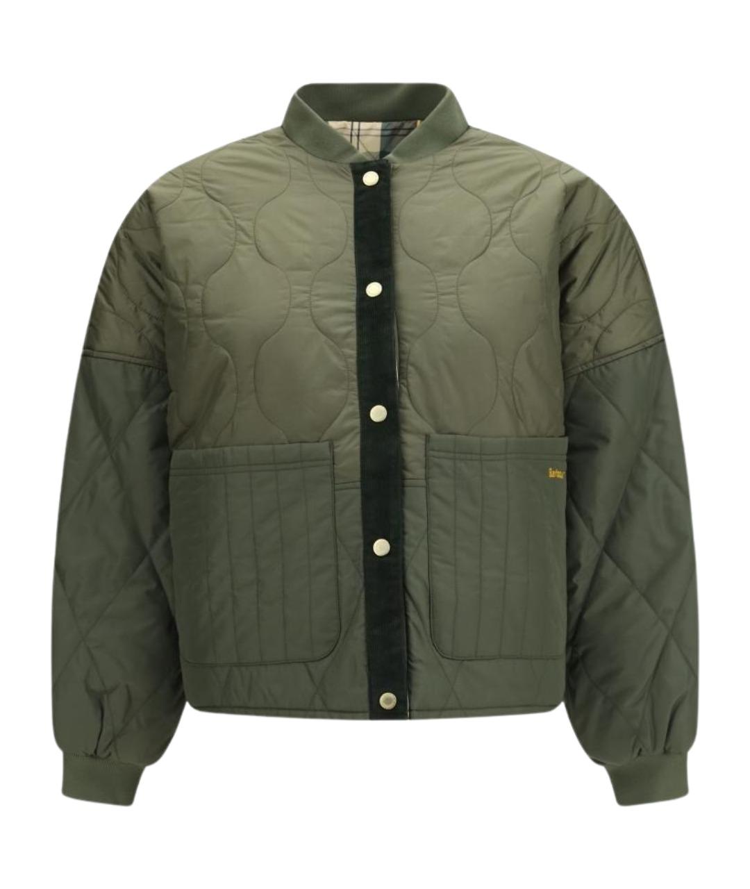BARBOUR Зеленая синтетическая куртка, фото 1