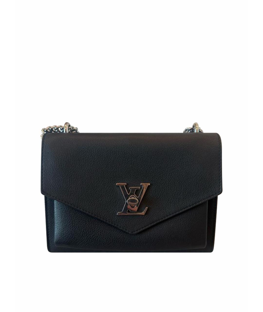 LOUIS VUITTON Черная кожаная сумка через плечо, фото 1