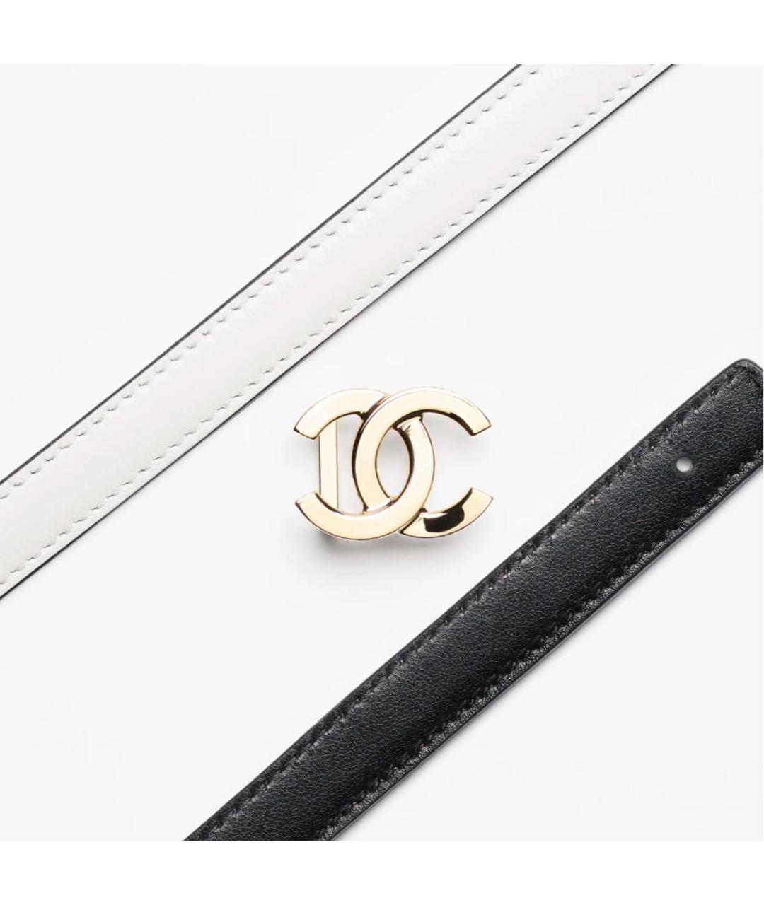 CHANEL Черный кожаный ремень, фото 2