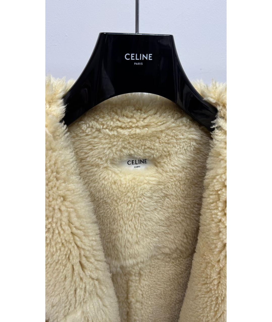 CELINE Горчичная замшевая дубленка, фото 2