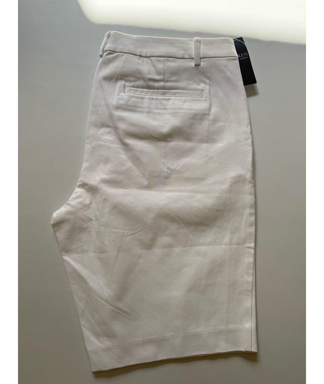 RALPH LAUREN Белые хлопковые шорты, фото 4