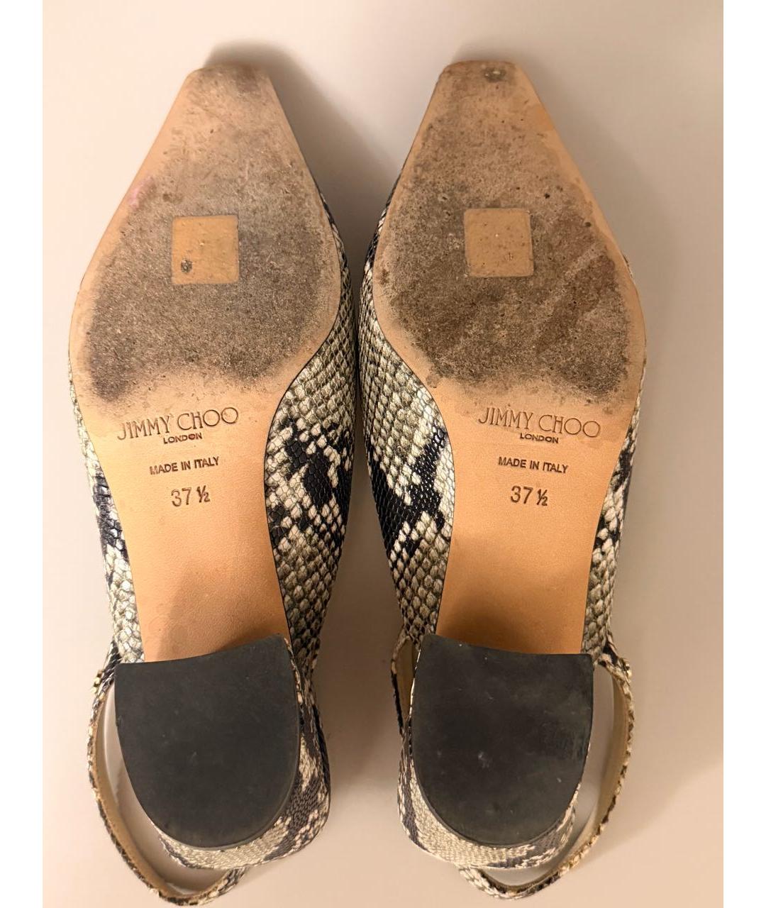 JIMMY CHOO Туфли из кожи питона, фото 5