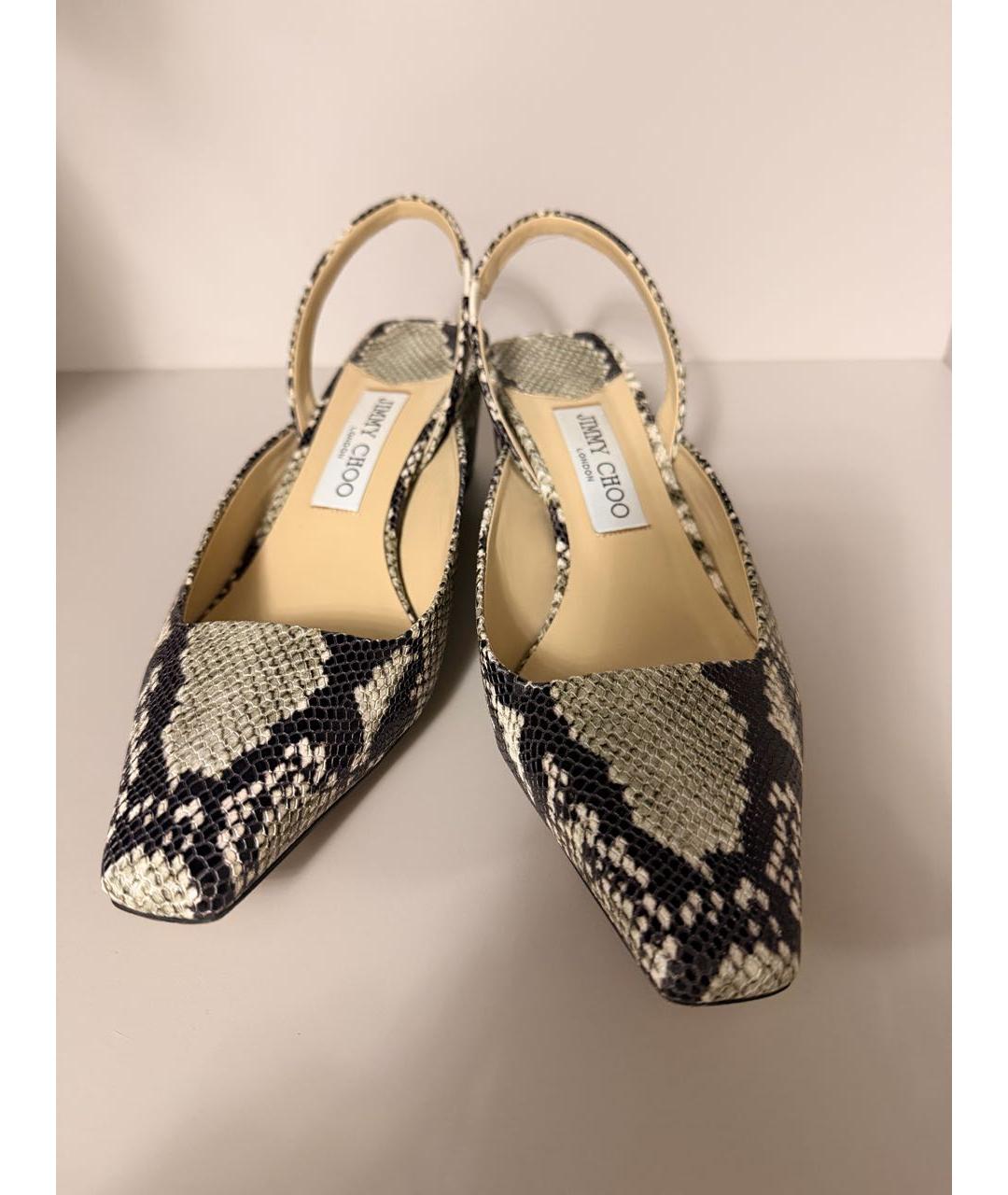 JIMMY CHOO Туфли из кожи питона, фото 7