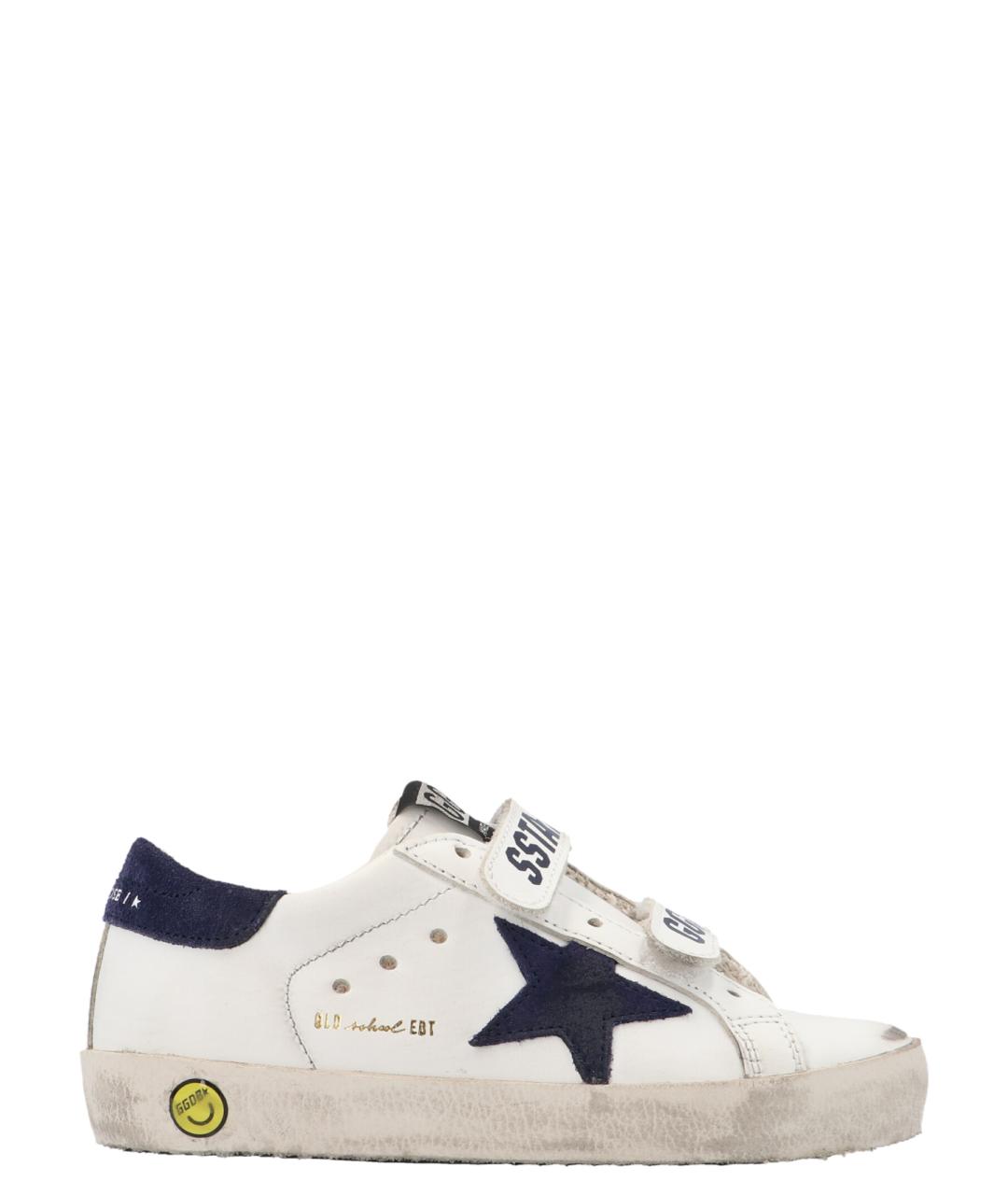 GOLDEN GOOSE Белые кожаные кеды, фото 1