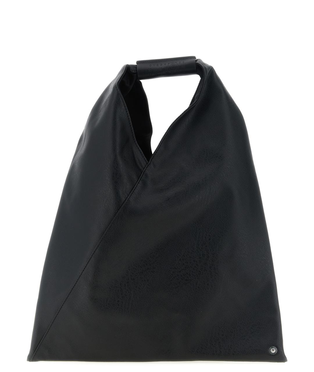 MM6 MAISON MARGIELA Черная сумка тоут из искусственной кожи, фото 1