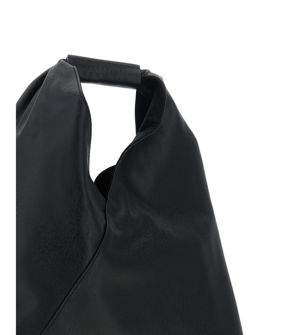 MM6 MAISON MARGIELA Черная сумка тоут из искусственной кожи, фото 3