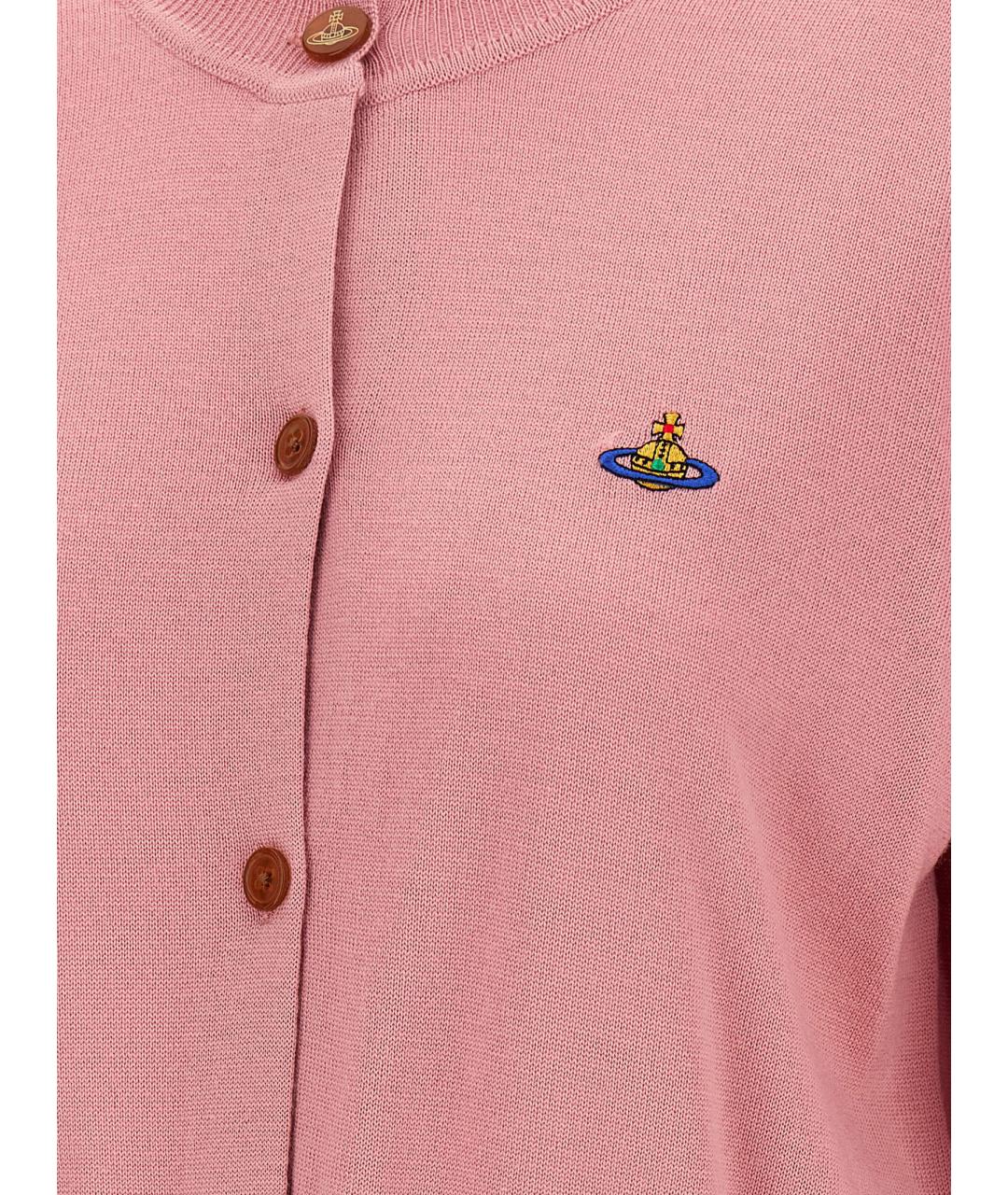 VIVIENNE WESTWOOD Розовый шерстяной кардиган, фото 4
