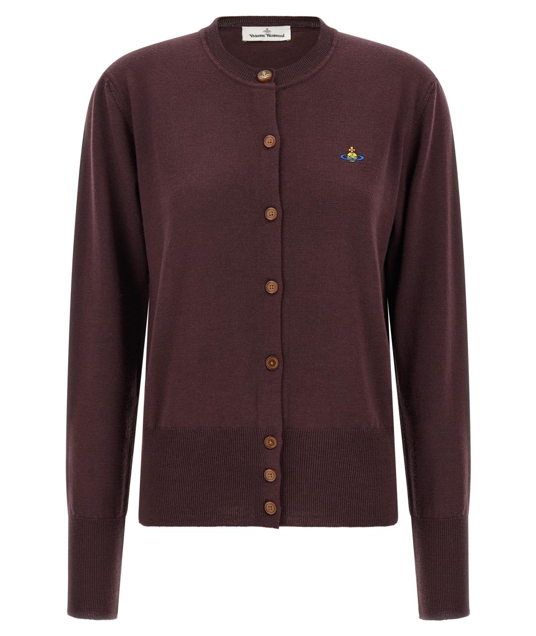 VIVIENNE WESTWOOD Бордовый шерстяной кардиган, фото 1
