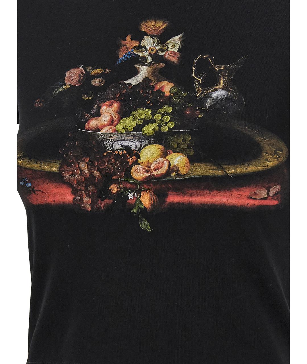 VIVIENNE WESTWOOD Черная хлопковая футболка, фото 4