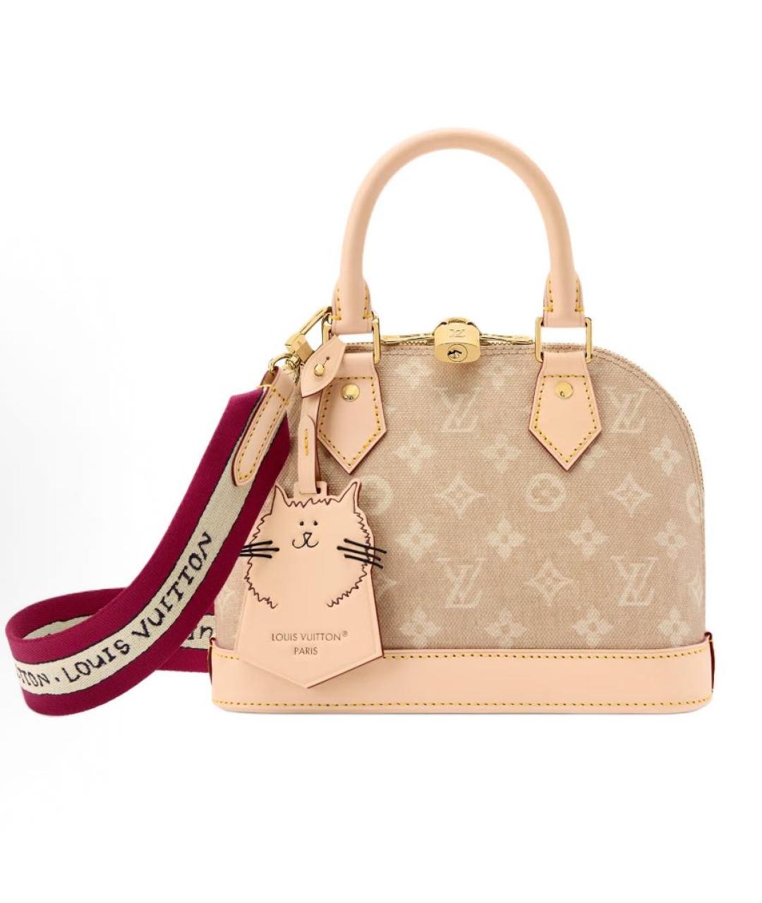 LOUIS VUITTON Бежевая сумка тоут из канвы, фото 5