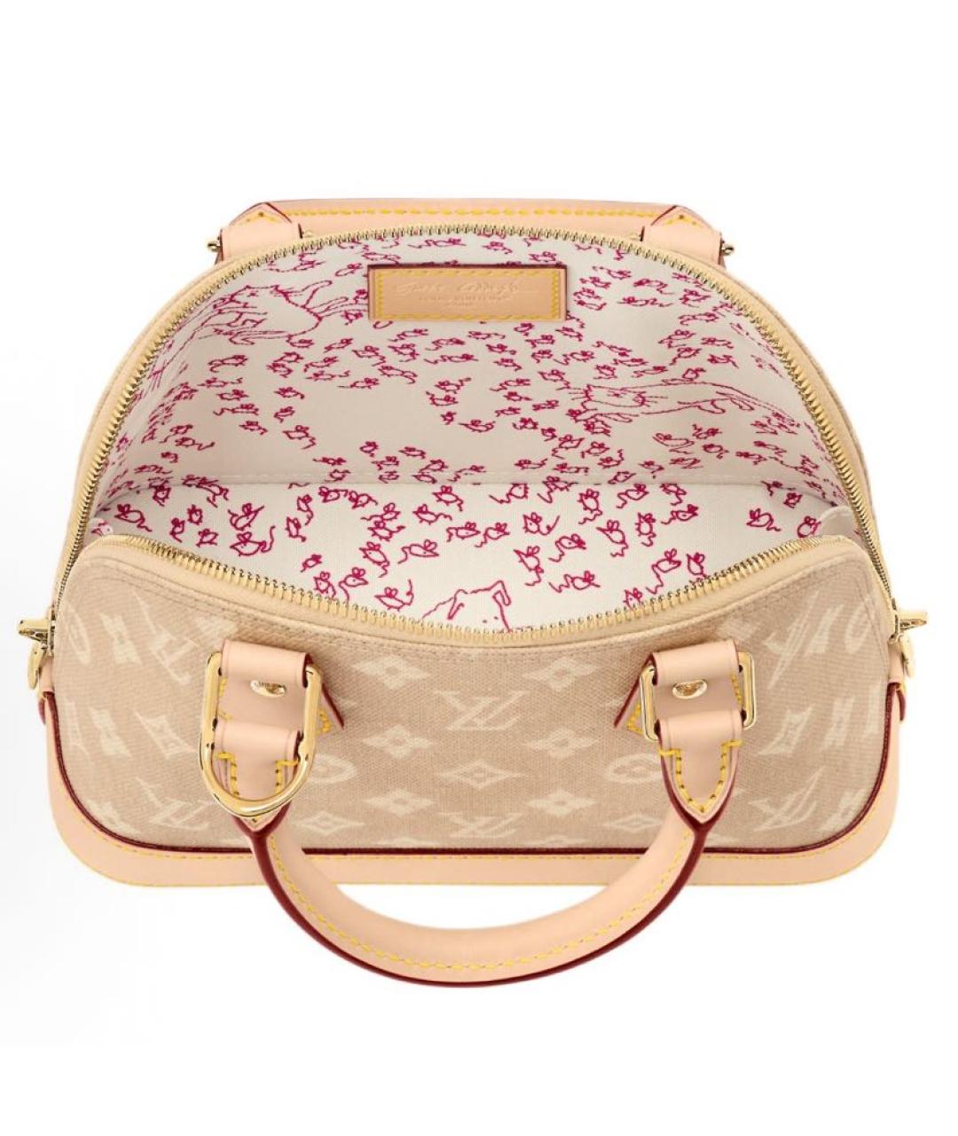 LOUIS VUITTON Бежевая сумка тоут из канвы, фото 2