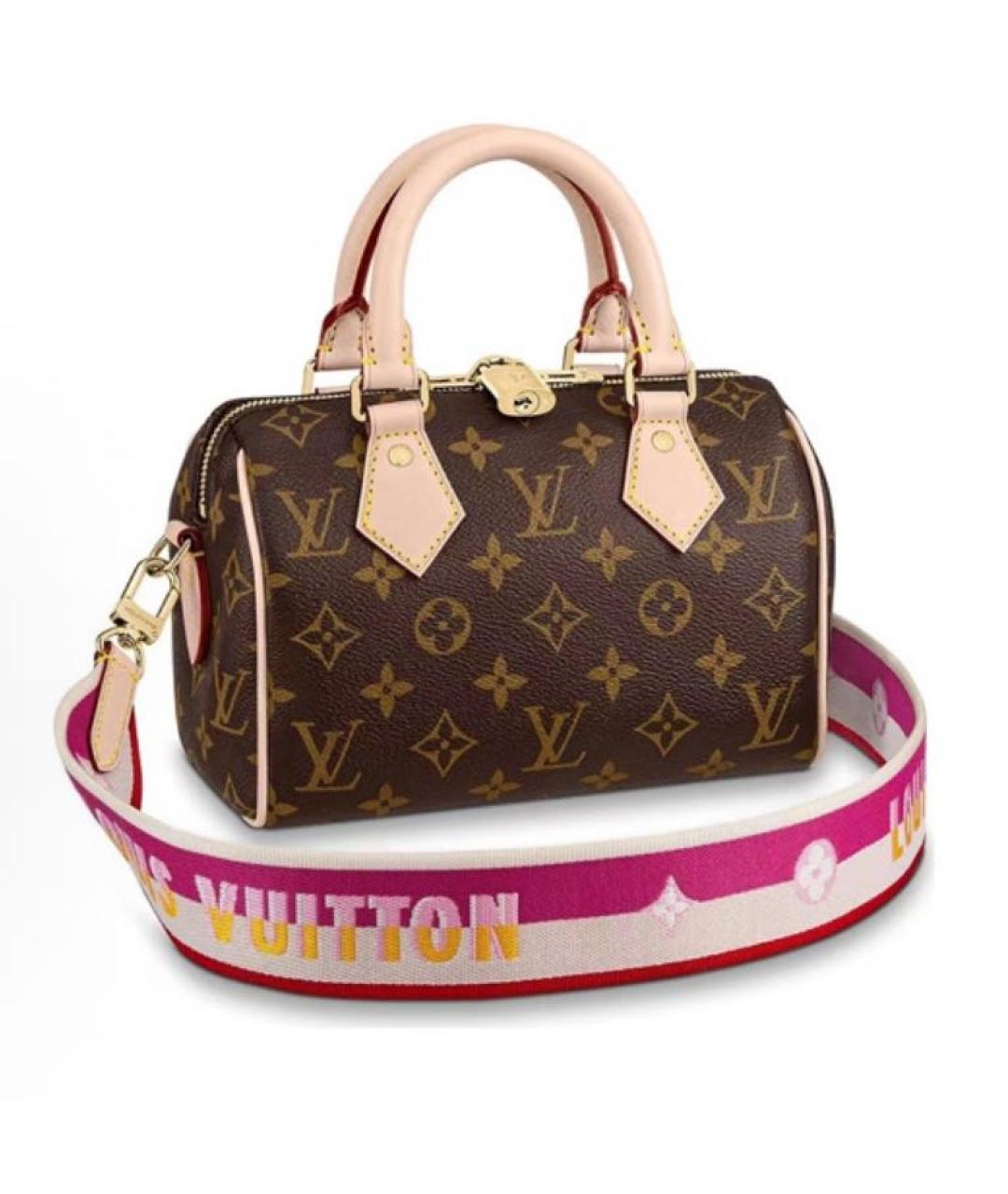 LOUIS VUITTON Коричневая сумка через плечо из канвы, фото 5