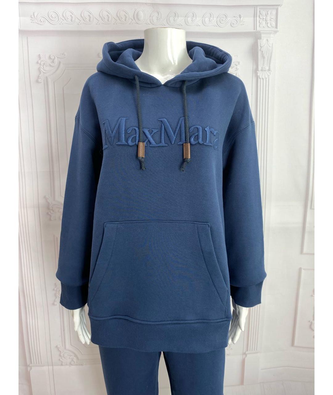 'S MAX MARA Темно-синий хлопко-эластановый спортивные костюмы, фото 2
