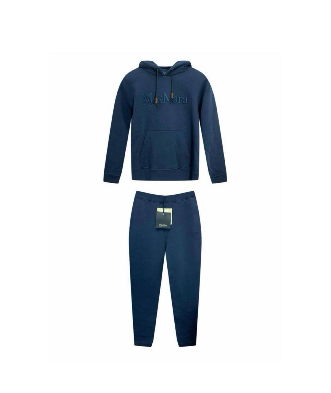 'S MAX MARA Темно-синий хлопко-эластановый спортивные костюмы, фото 9