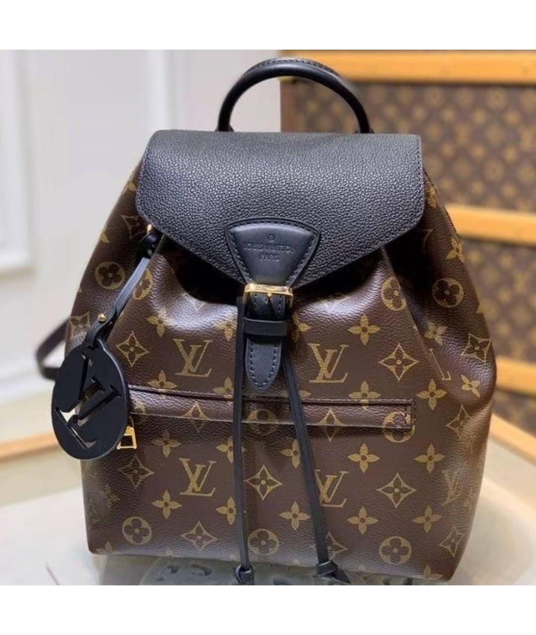LOUIS VUITTON Коричневый рюкзак из канвы, фото 3