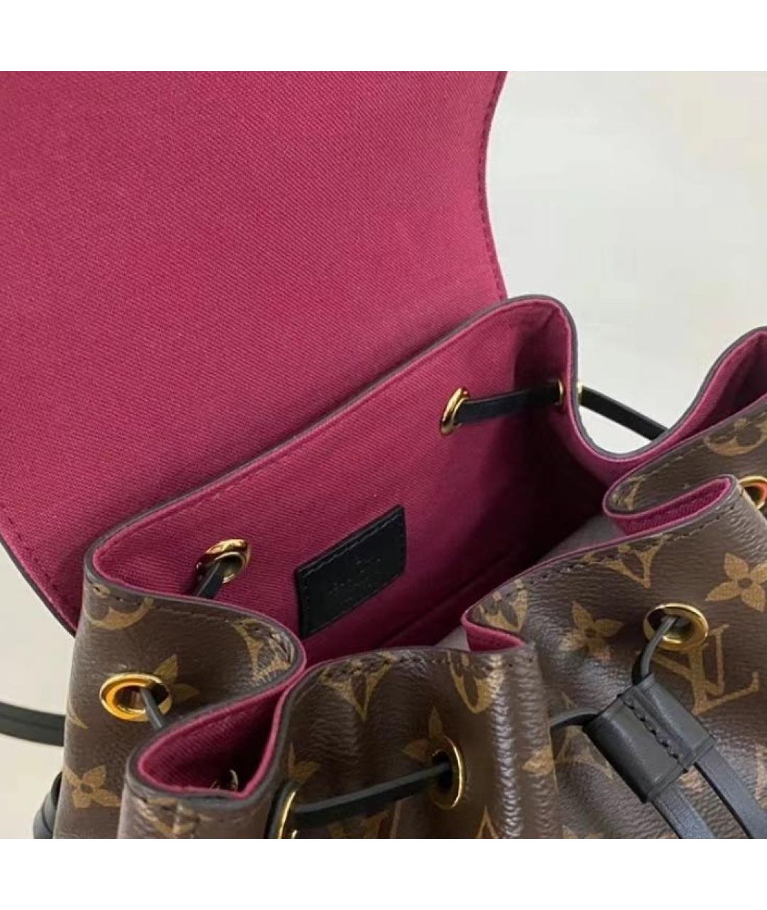 LOUIS VUITTON Коричневый рюкзак из канвы, фото 4