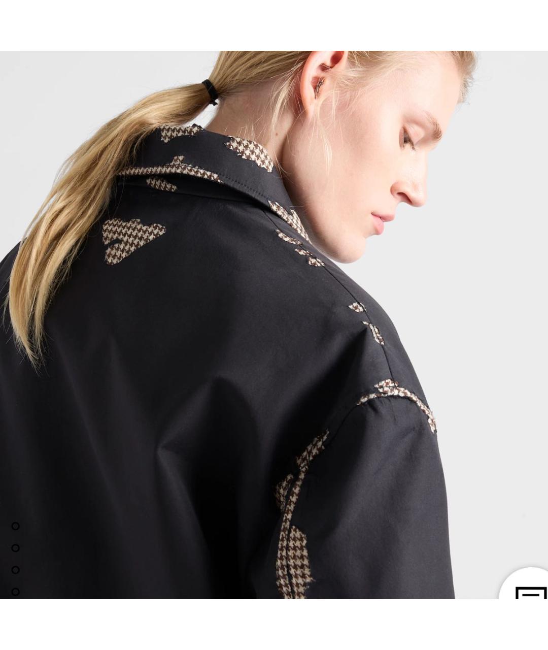 PRADA Черная хлопковая куртка, фото 8
