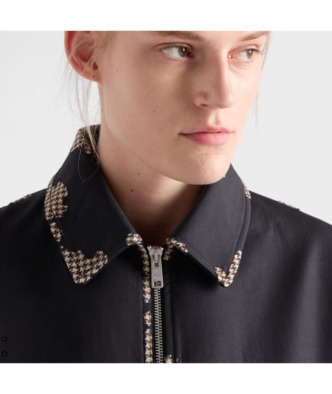PRADA Черная хлопковая куртка, фото 7