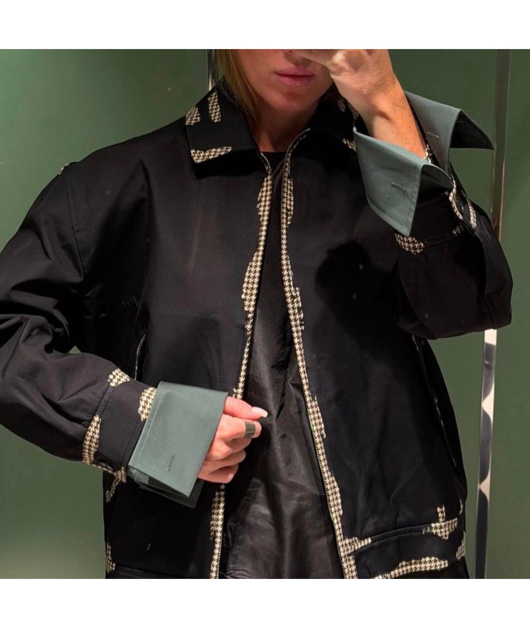 PRADA Черная хлопковая куртка, фото 2