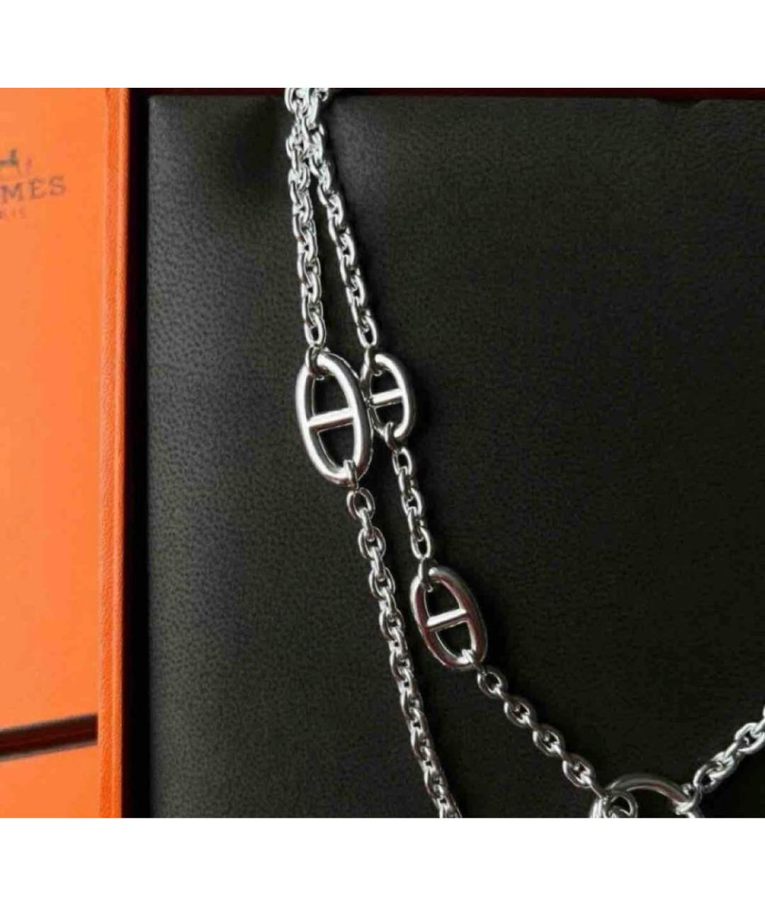 HERMES Серебряное серебряное колье, фото 3