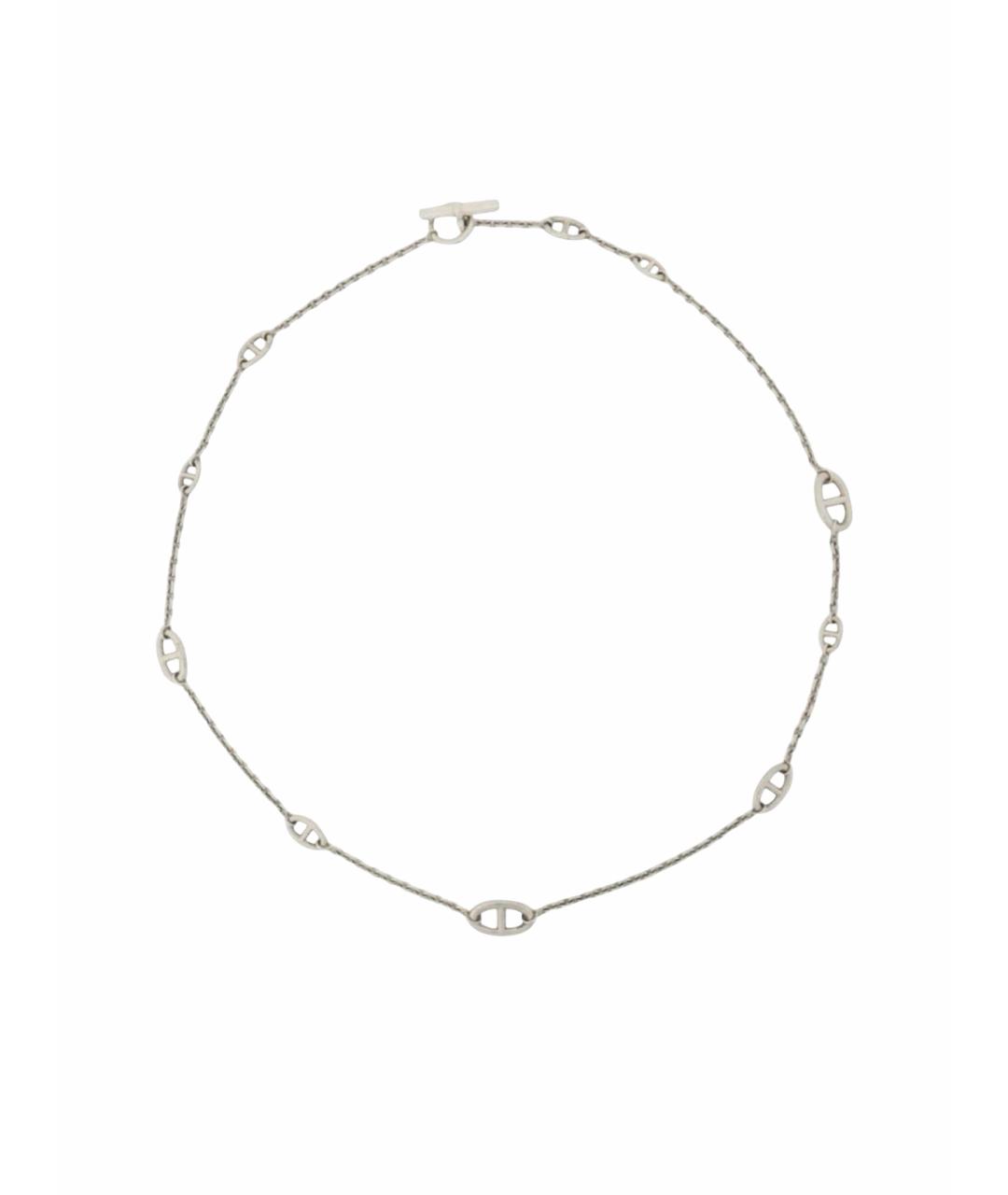 HERMES Серебряное серебряное колье, фото 1