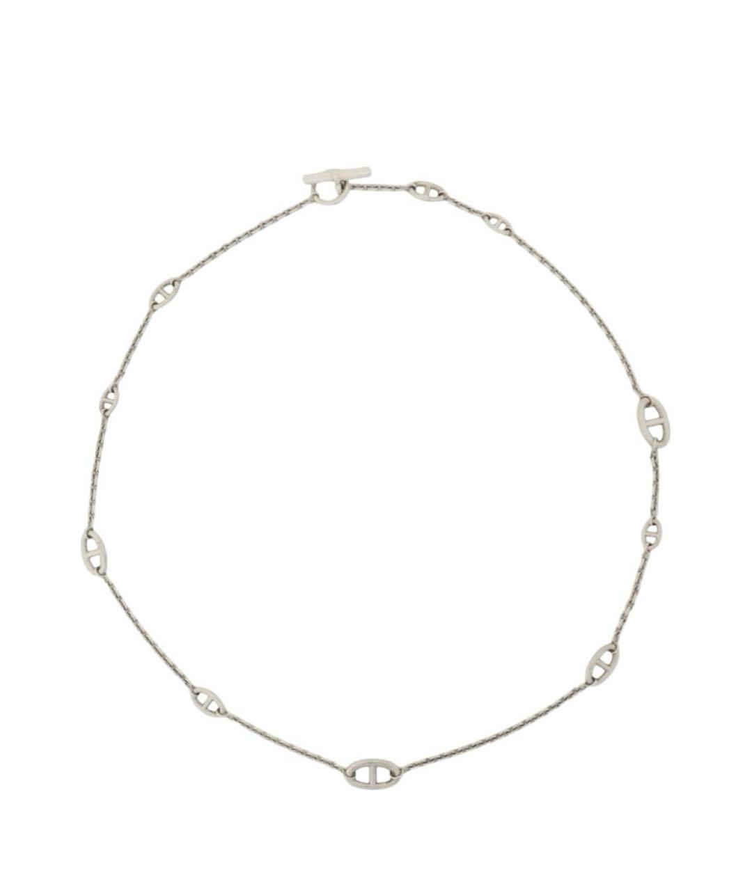 HERMES Серебряное серебряное колье, фото 4