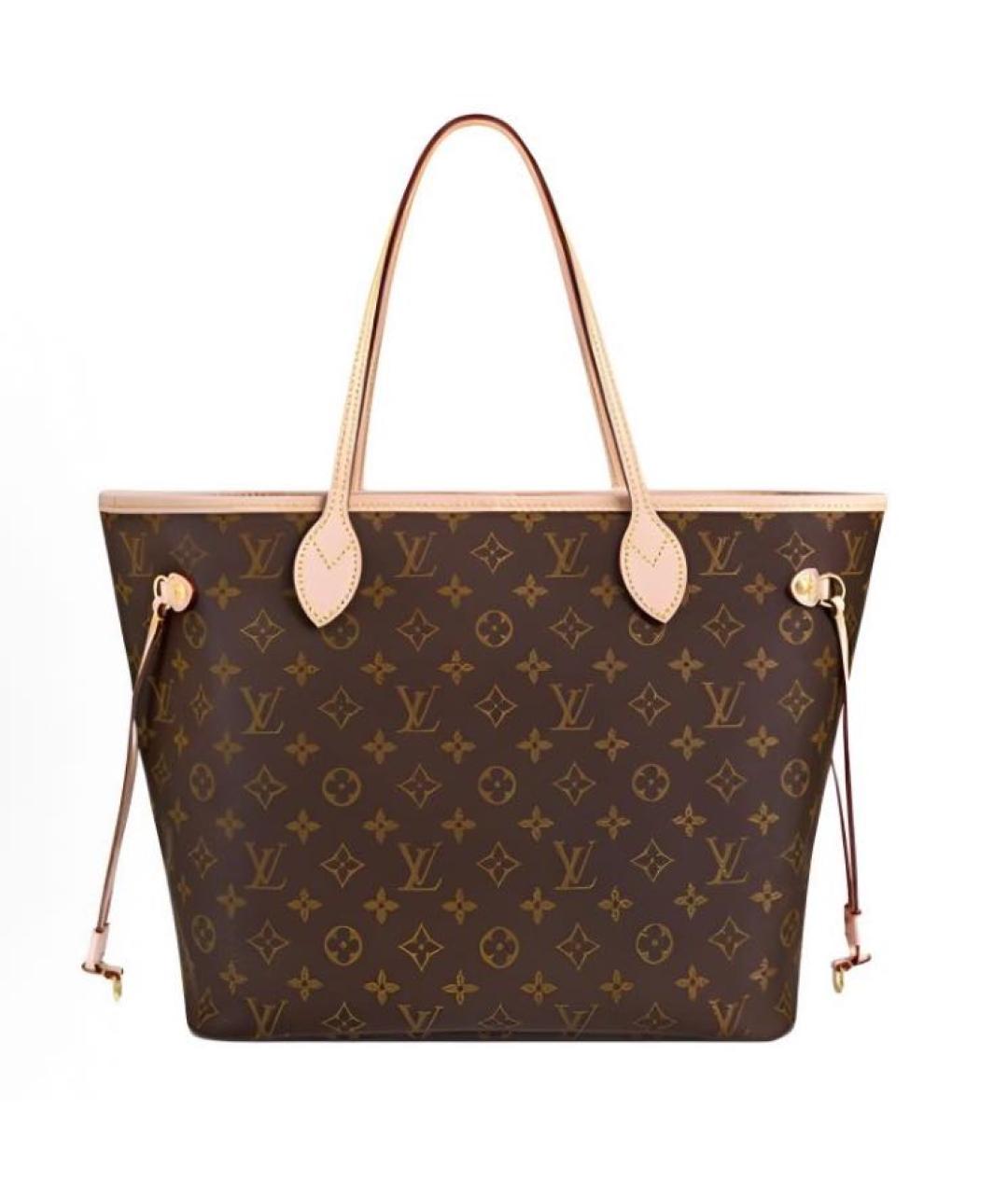 LOUIS VUITTON Коричневая сумка тоут из канвы, фото 1