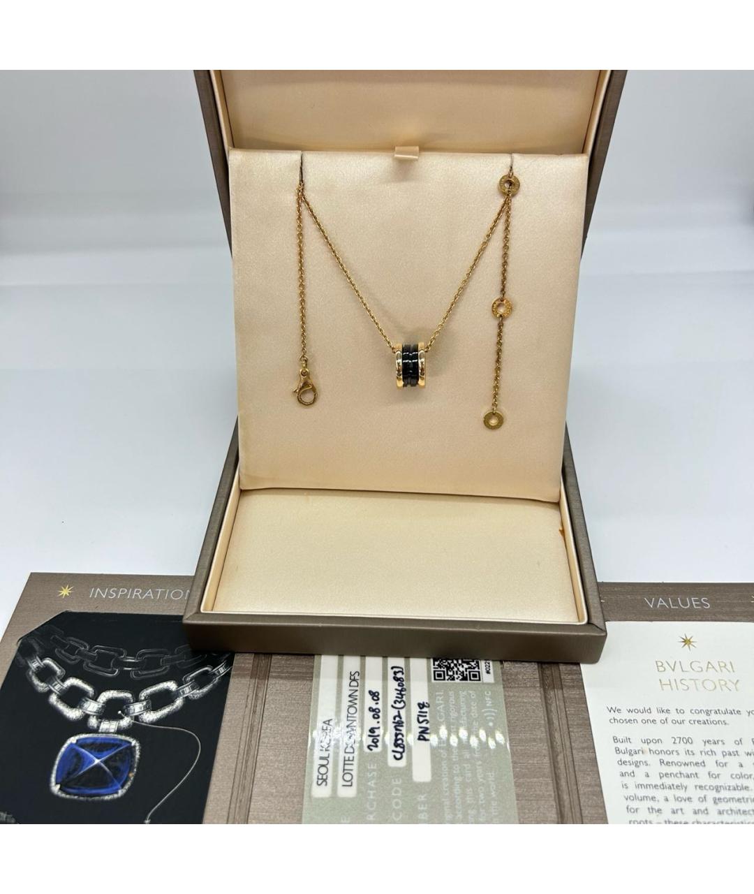 BVLGARI Золотое колье из розового золота, фото 6