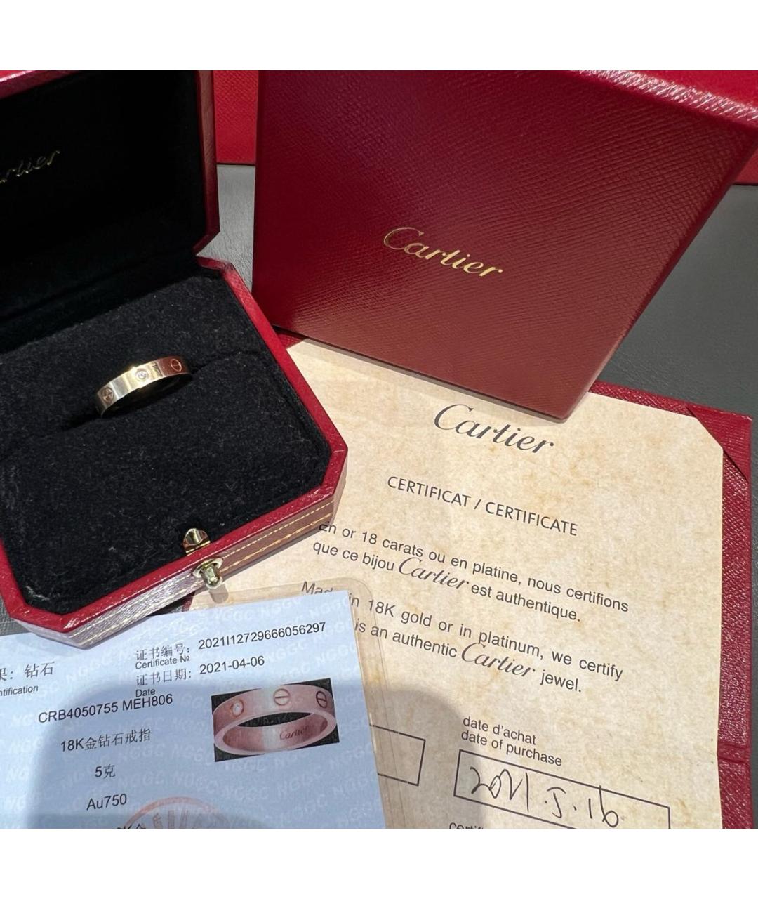 CARTIER Золотое кольцо из розового золота, фото 7