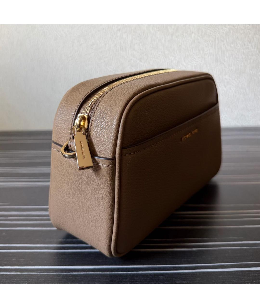 MICHAEL KORS Коричневая кожаная сумка через плечо, фото 2