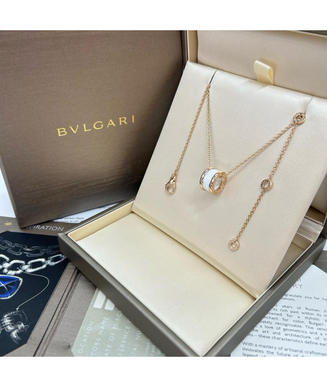BVLGARI Золотое колье из розового золота, фото 2