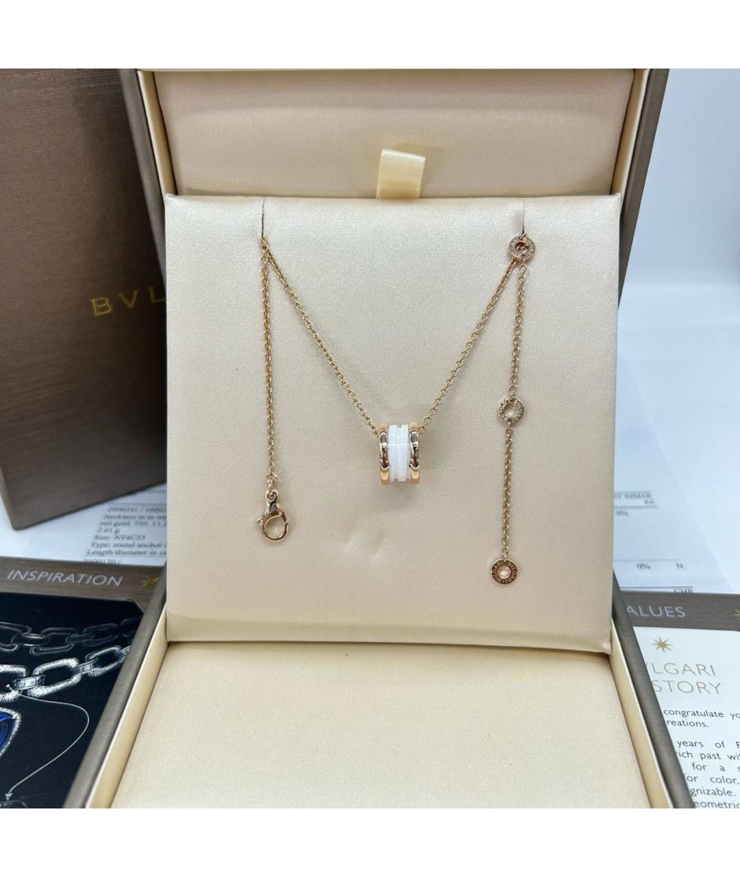 BVLGARI Золотое колье из розового золота, фото 5