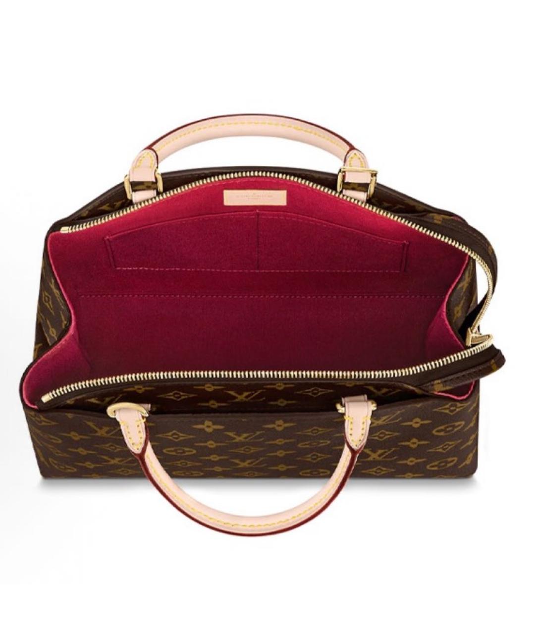 LOUIS VUITTON Коричневая сумка тоут из канвы, фото 2