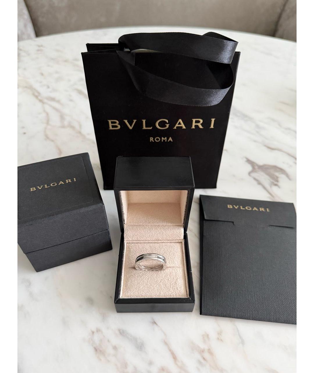 BVLGARI Серебряное кольцо из белого золота, фото 5