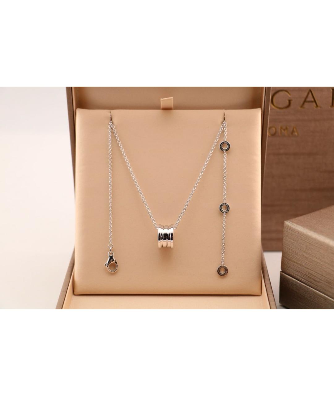 BVLGARI Серебряное колье из белого золота, фото 2