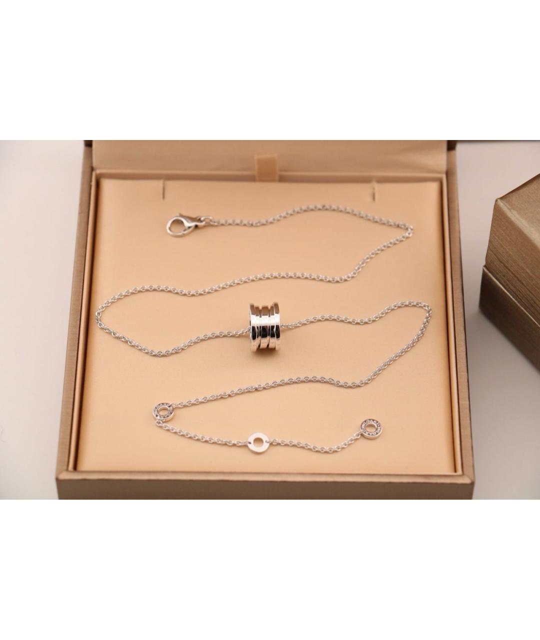 BVLGARI Серебряное колье из белого золота, фото 3