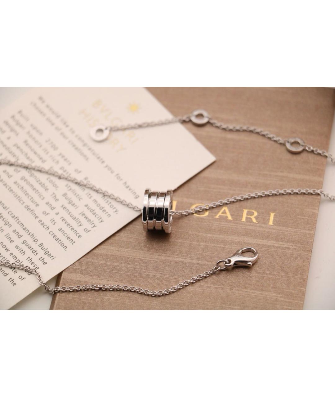 BVLGARI Серебряное колье из белого золота, фото 5