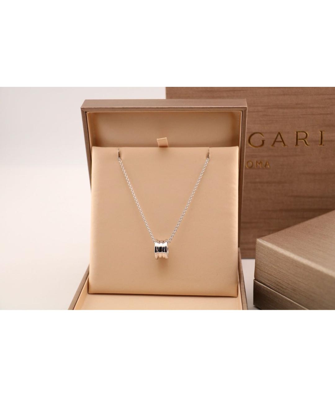 BVLGARI Серебряное колье из белого золота, фото 7