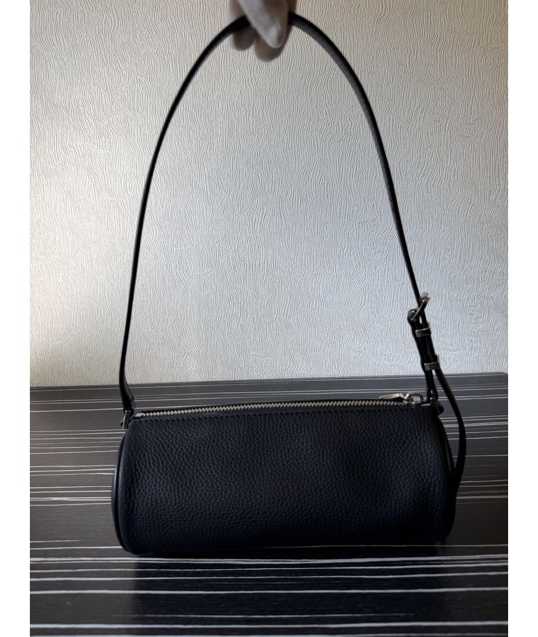 MICHAEL KORS Черная кожаная сумка с короткими ручками, фото 3