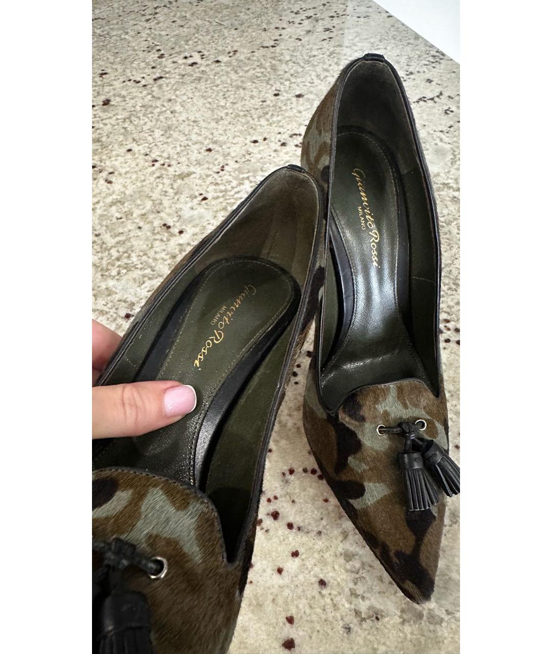 GIANVITO ROSSI Коричневые кожаные туфли, фото 7