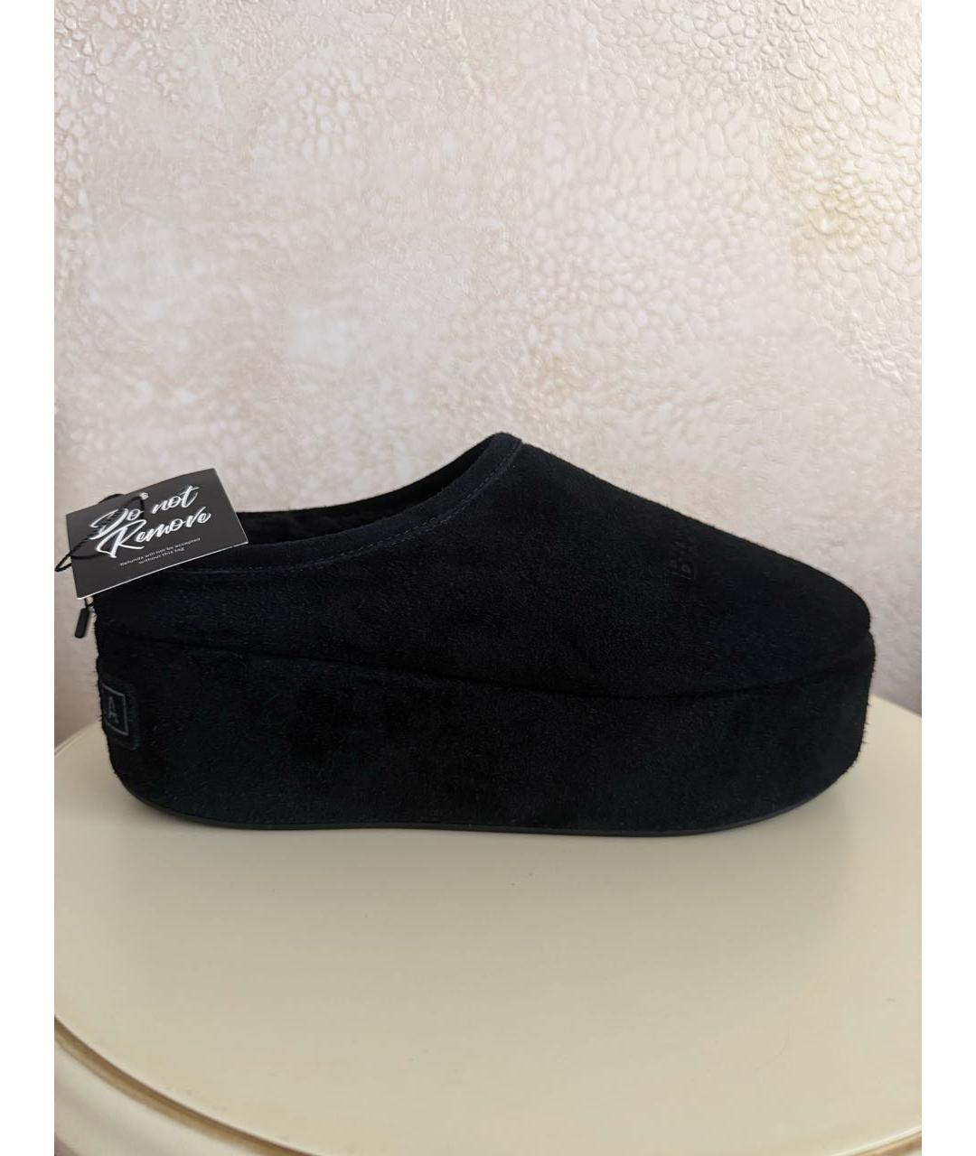 BALENCIAGA Черные кожаные мюли, фото 8