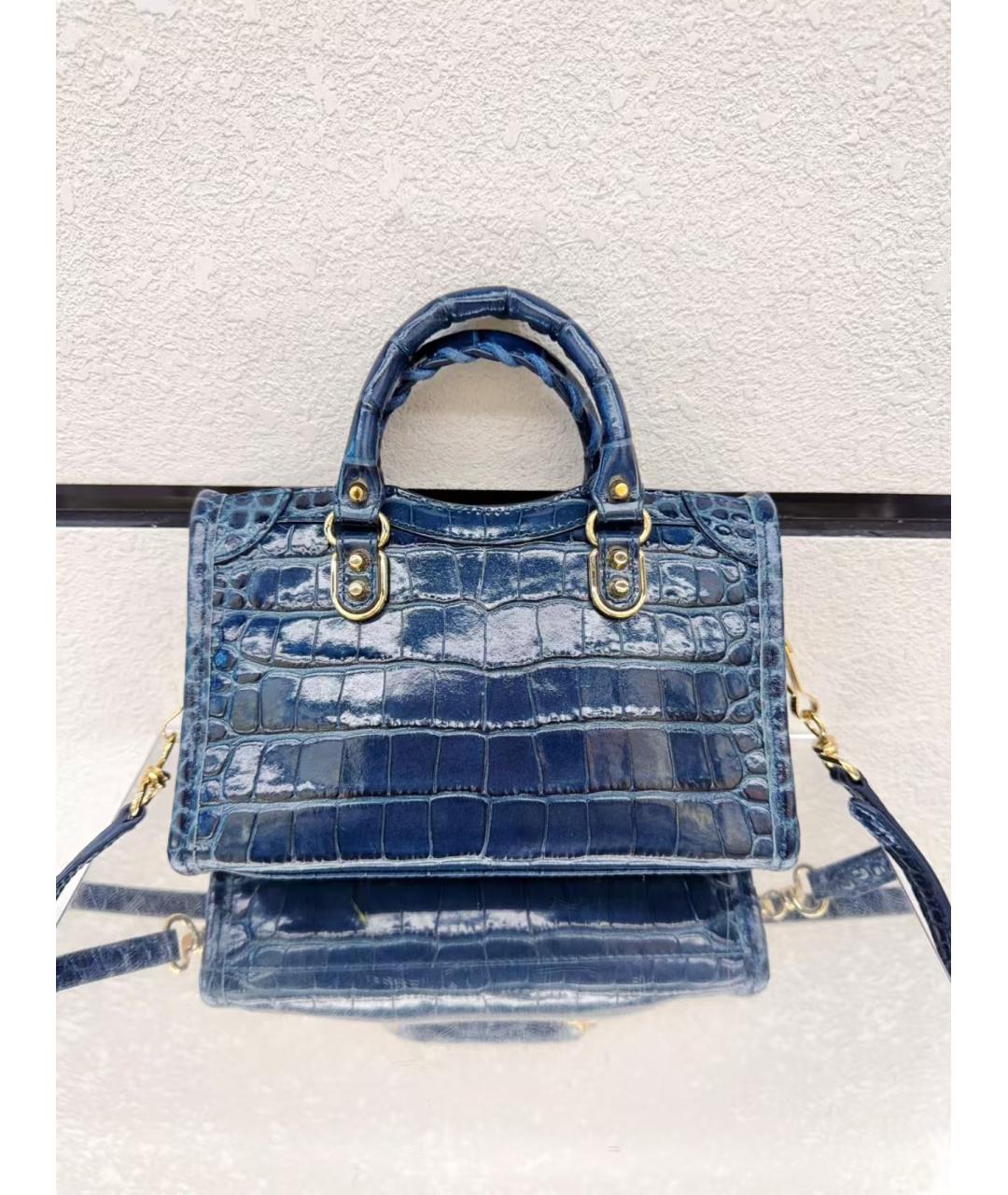 BALENCIAGA Голубая сумка через плечо, фото 4