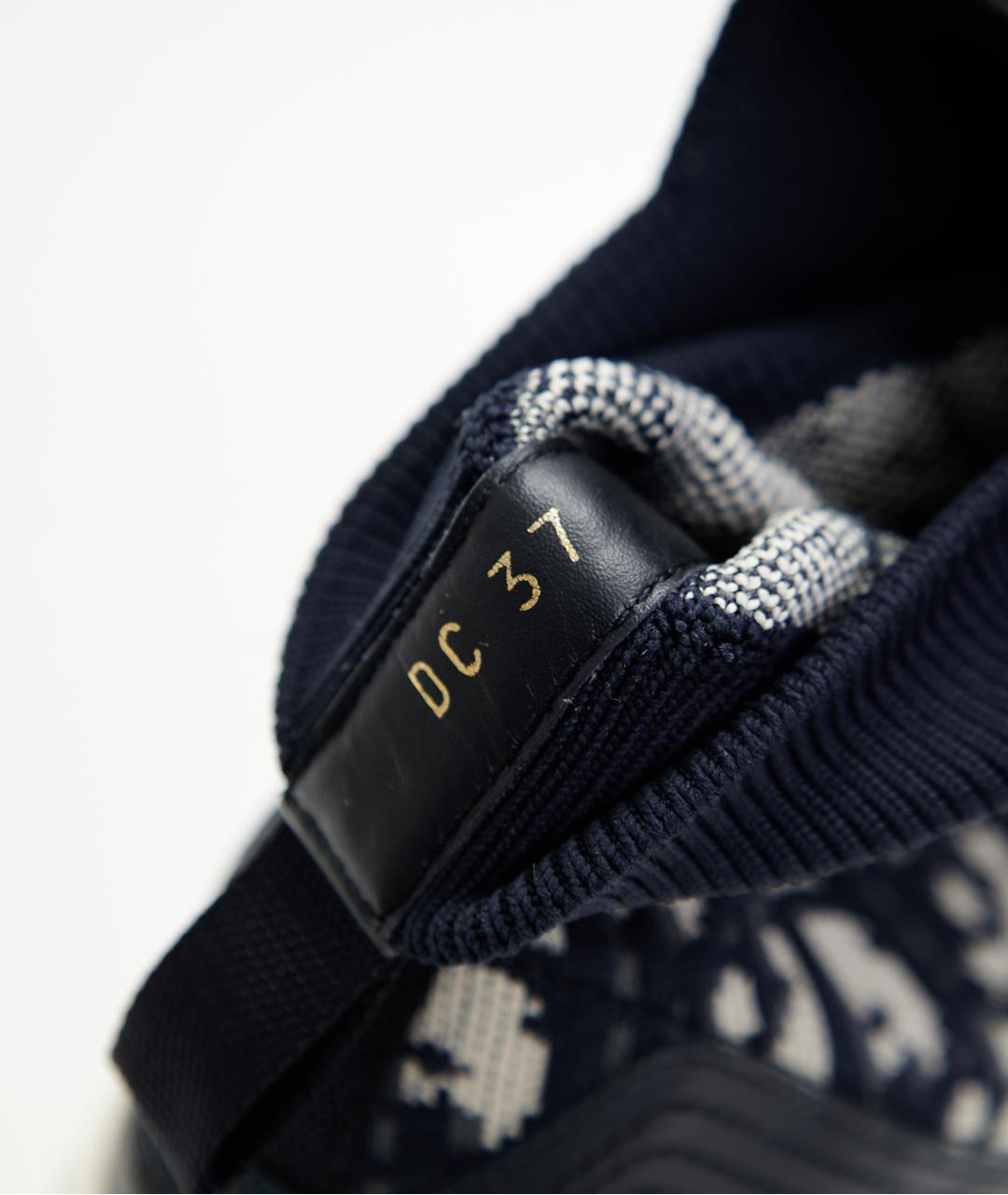 CHRISTIAN DIOR Синие текстильные кеды, фото 5