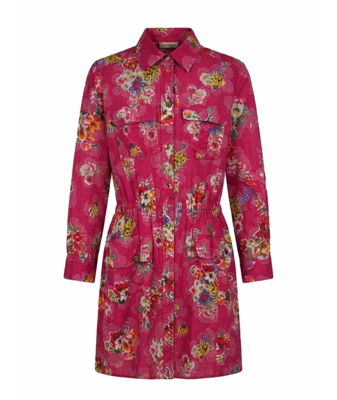 DOLCE&GABBANA Фуксия хлопковое повседневное платье, фото 1