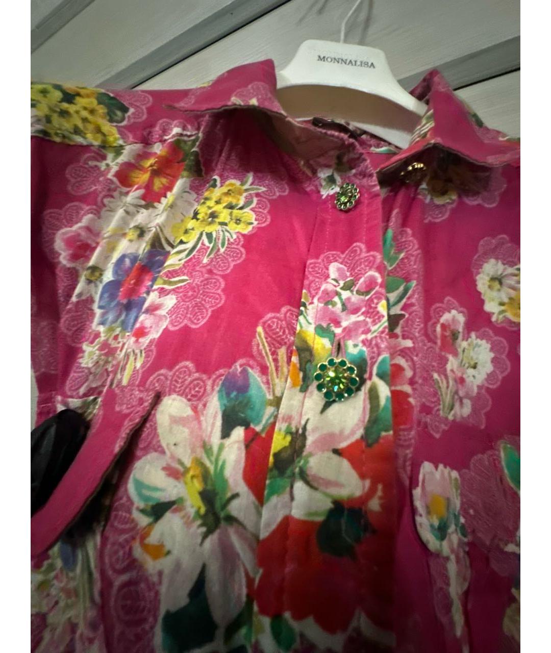 DOLCE&GABBANA Фуксия хлопковое повседневное платье, фото 5