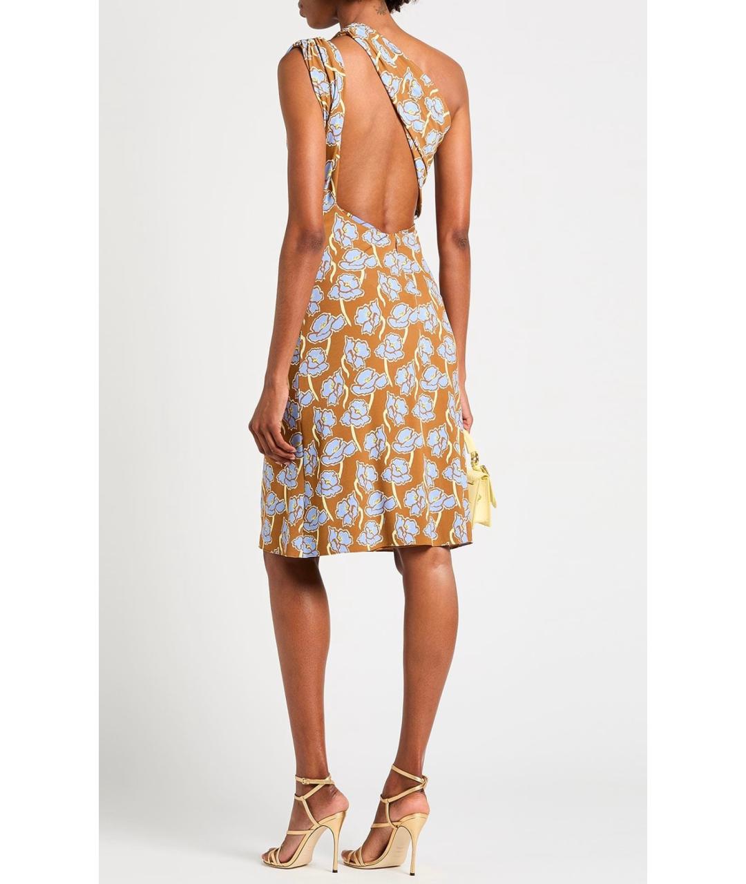 VERSACE Мульти вискозное коктейльное платье, фото 6