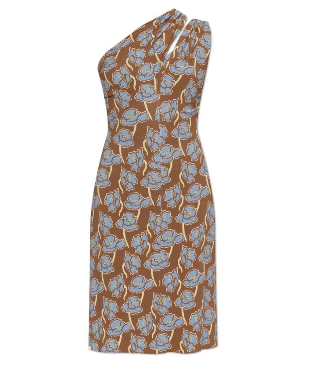 VERSACE Мульти вискозное коктейльное платье, фото 7