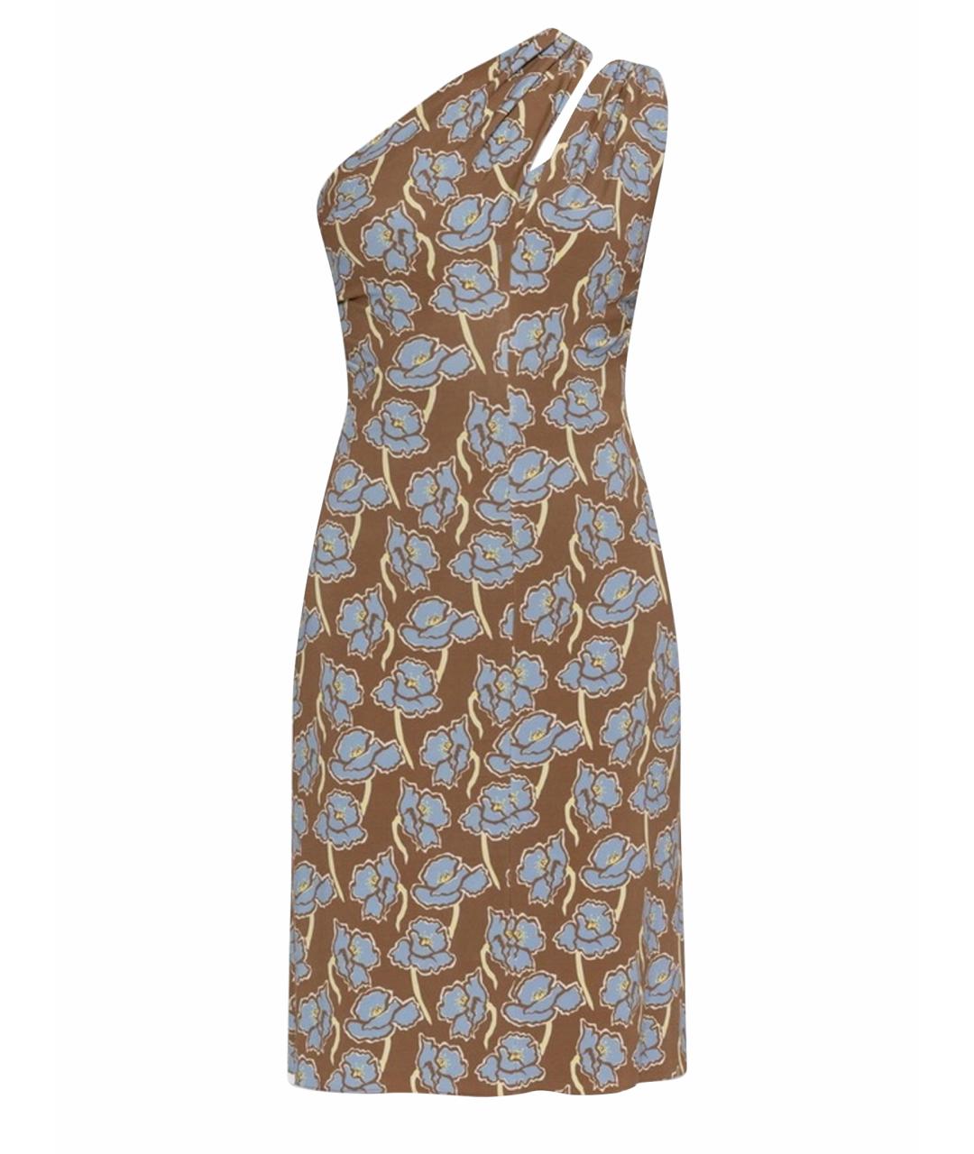 VERSACE Мульти вискозное коктейльное платье, фото 1